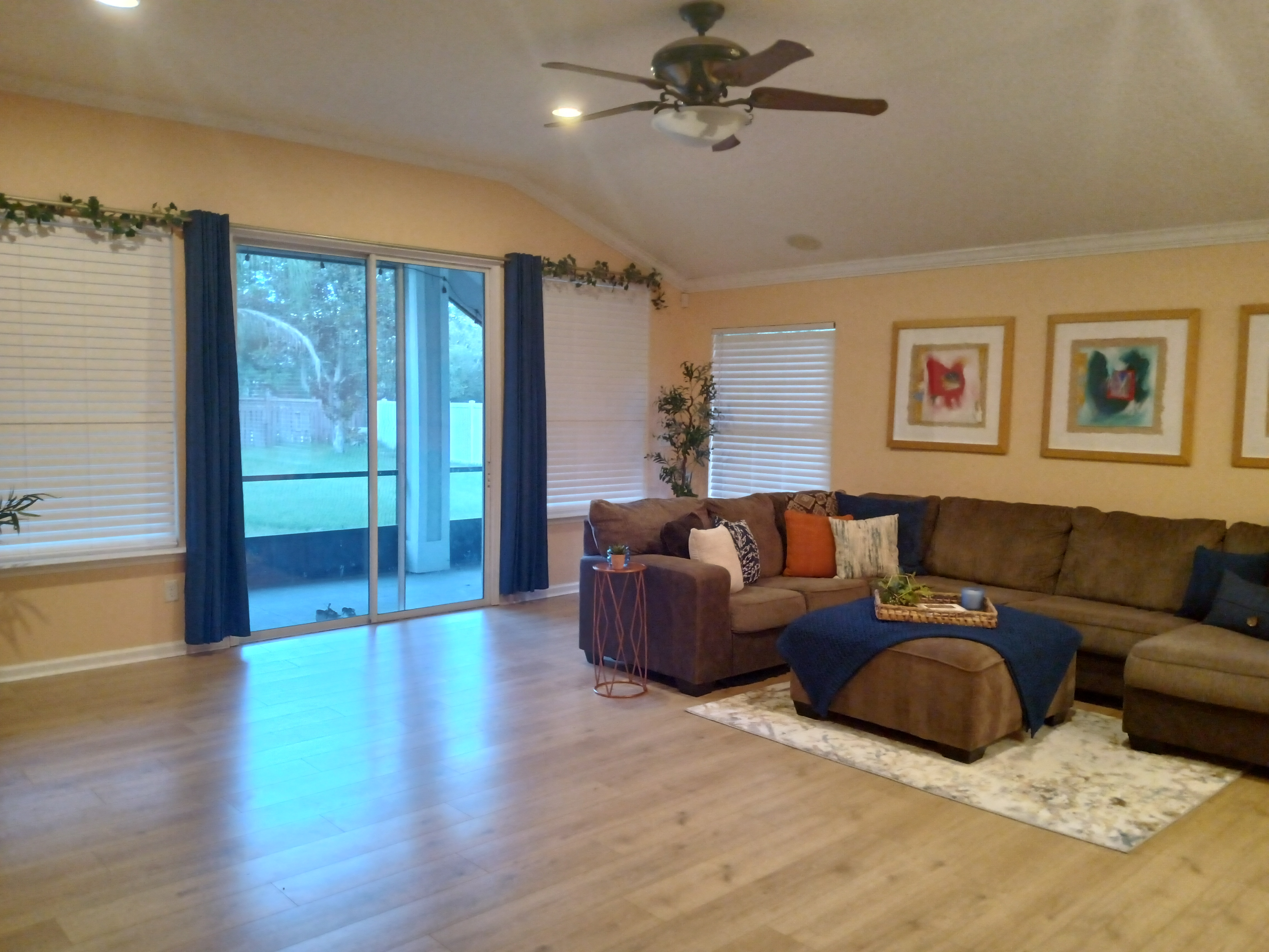 Decorated living room